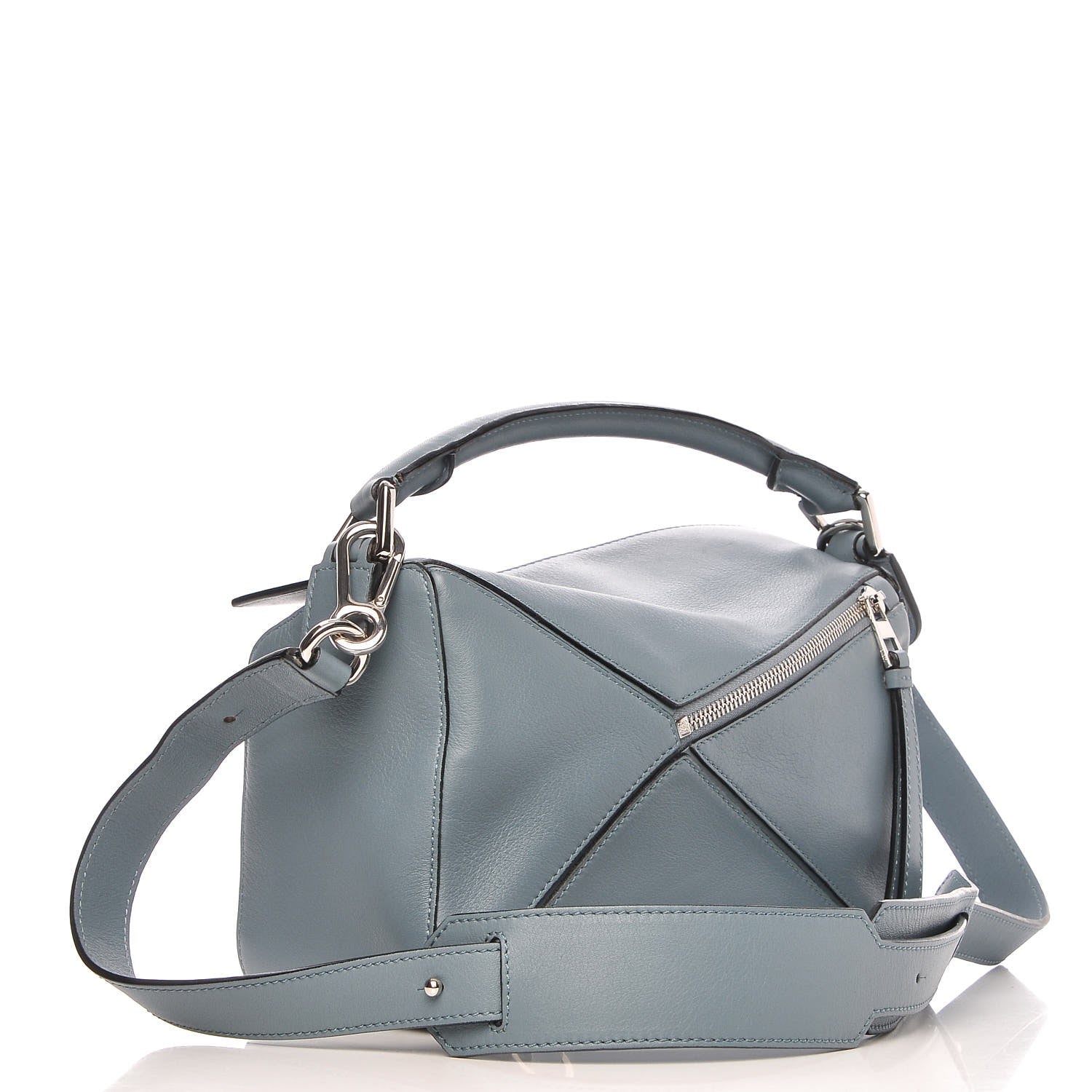 Loewe Calfskin Small Puzzle Bag Light Blue 3 of 7