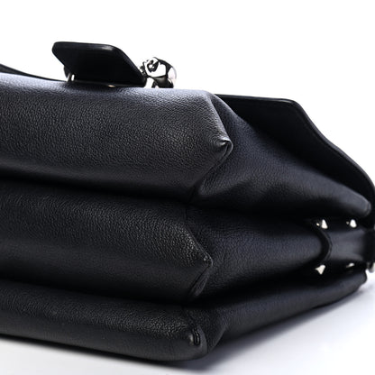 Alexander McQueen Grained Calfskin Twin Skull Crossbody Black 9 of 9
