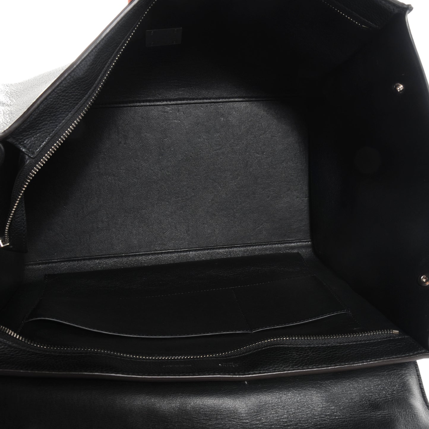 Calfskin and Suede Large Trapeze Black