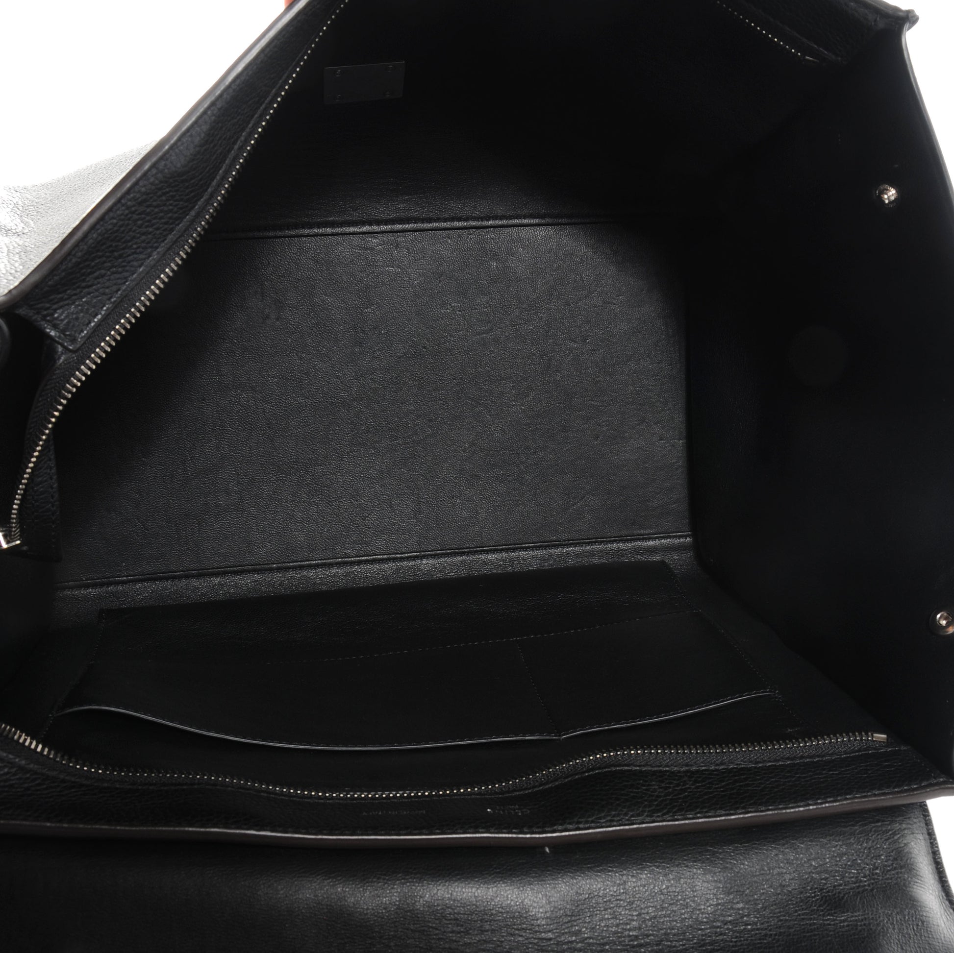 Celine Calfskin and Suede Large Trapeze Black 5 of 9