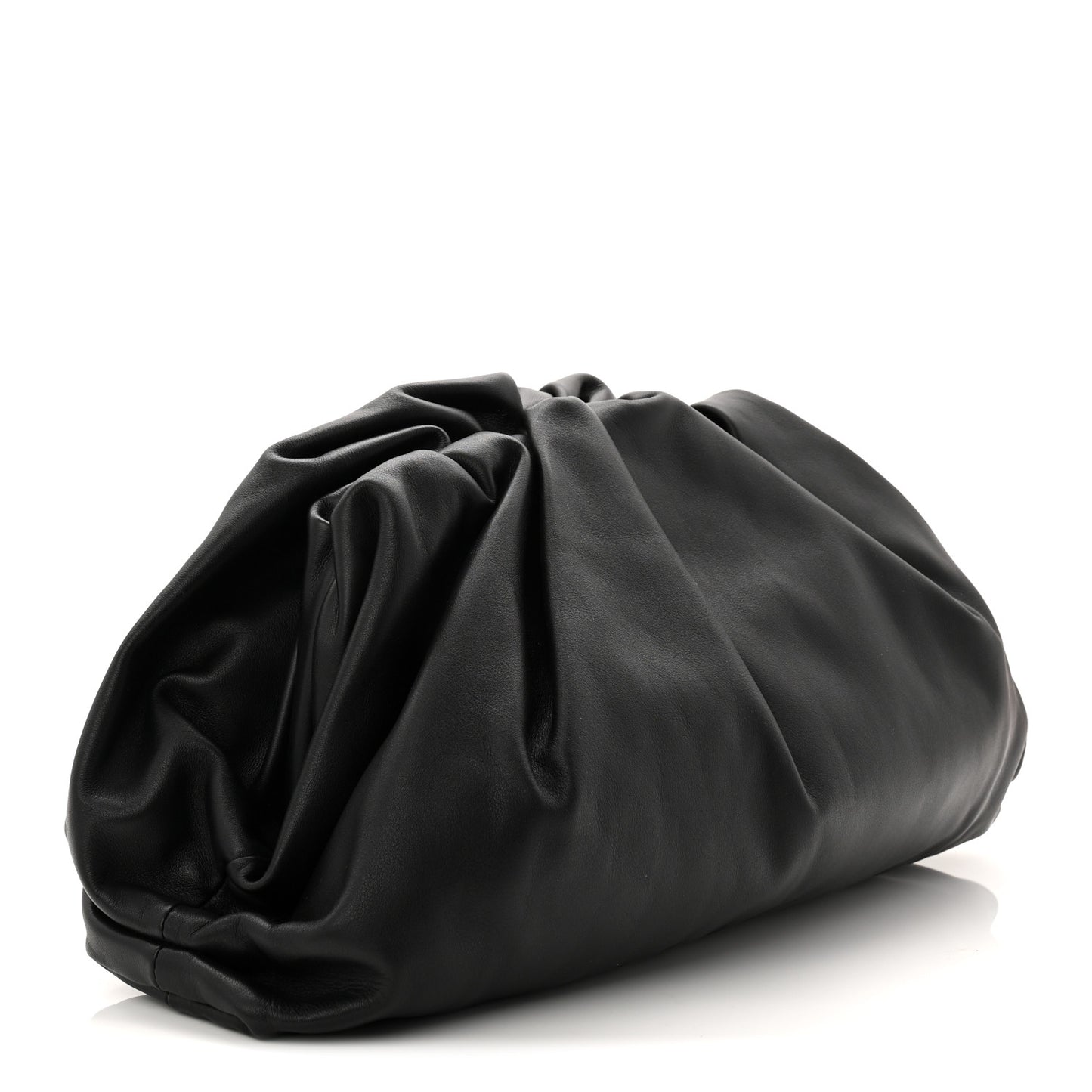 Smooth Butter Calf The Pouch Oversized Clutch Black