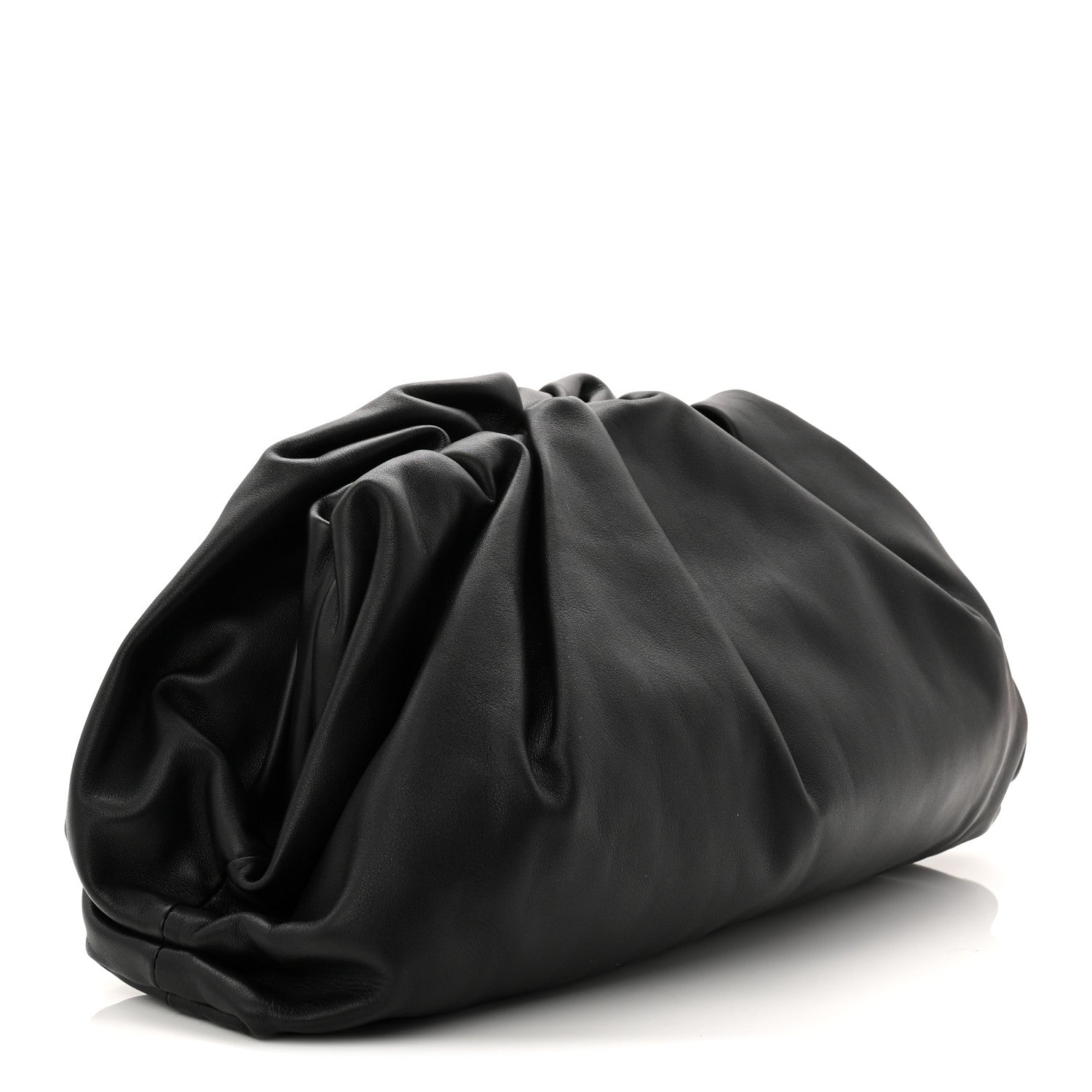 Bottega Veneta Smooth Butter Calf The Pouch Oversized Clutch Black 3 of 10