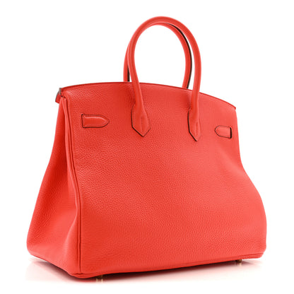 Hermes Togo BIRKIN 35 Capucine 2 of 11