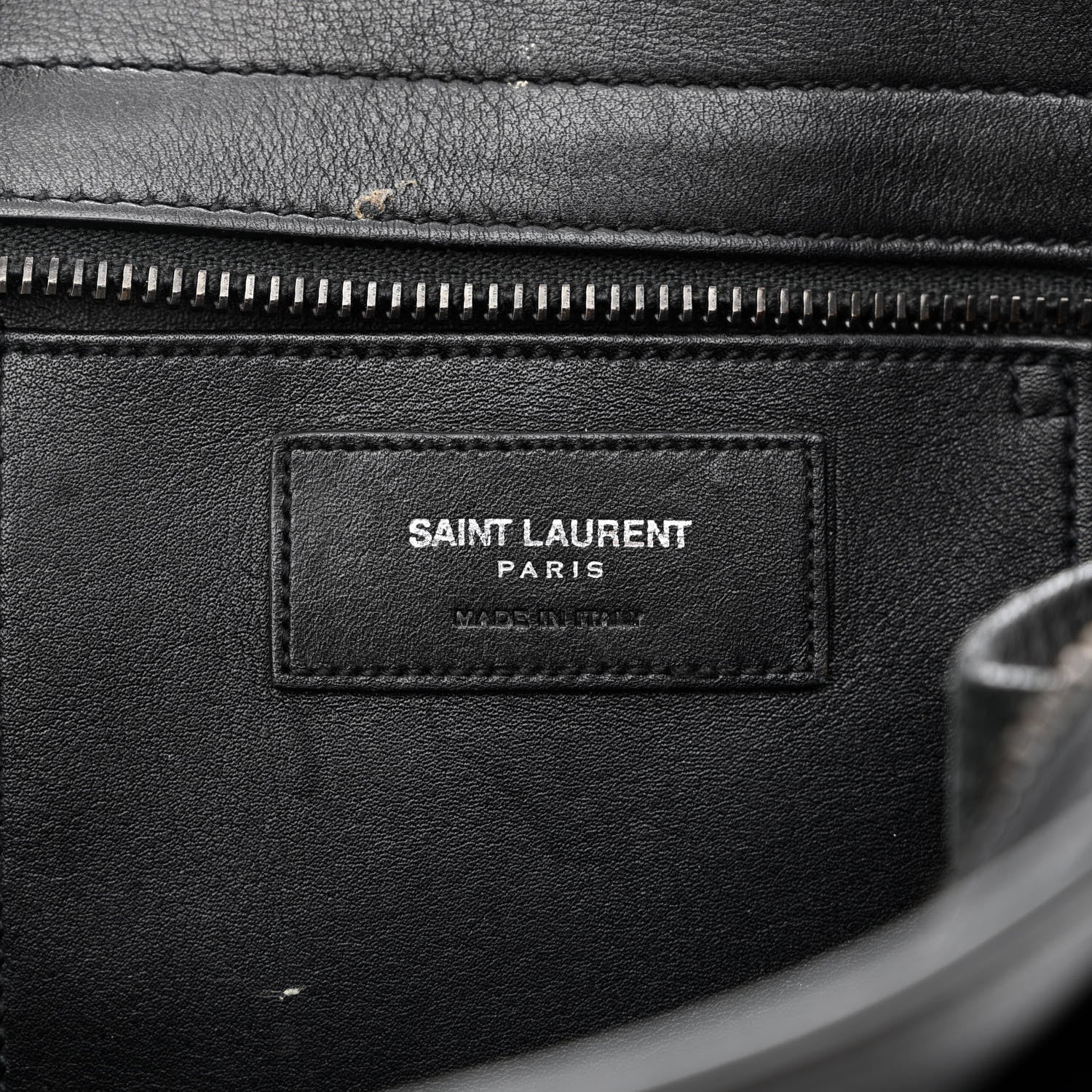 Saint Laurent Calfskin Small Monogram Cabas Black 6 of 17