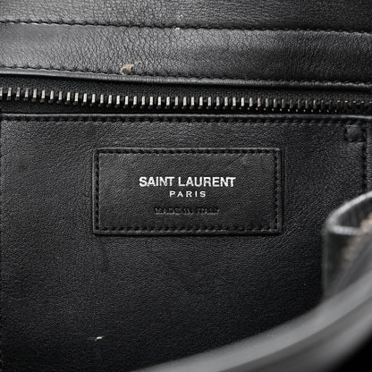 Saint Laurent Calfskin Small Monogram Cabas Black 6 of 17