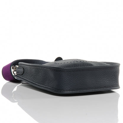 Hermes Taurillon Clemence Evelyne TPM Bleu Obscur 4 of 8