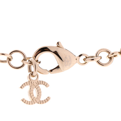 Chanel Crystal CC Chain Short Necklace Gold 6 of 6
