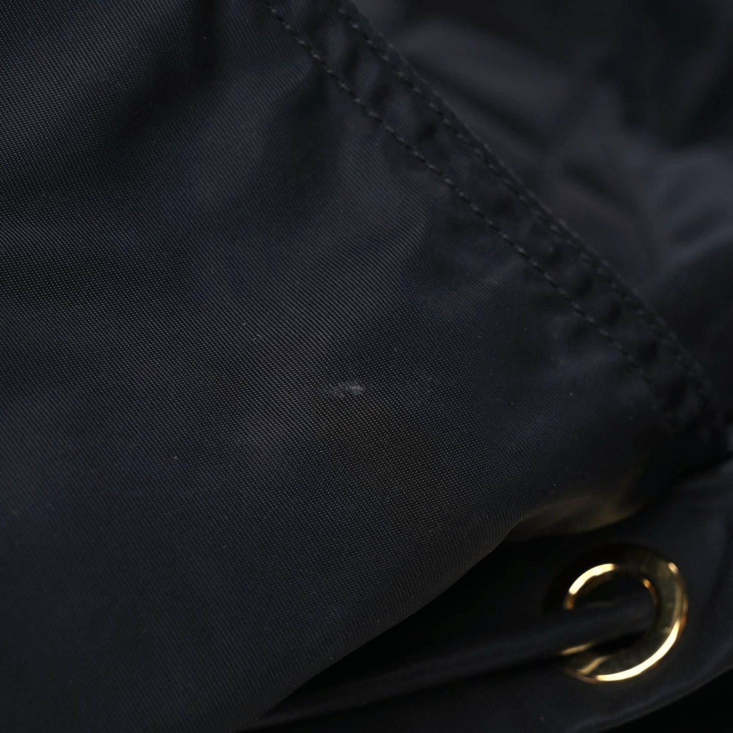 Nylon Medium Rucksack Runway Backpack Black Gold