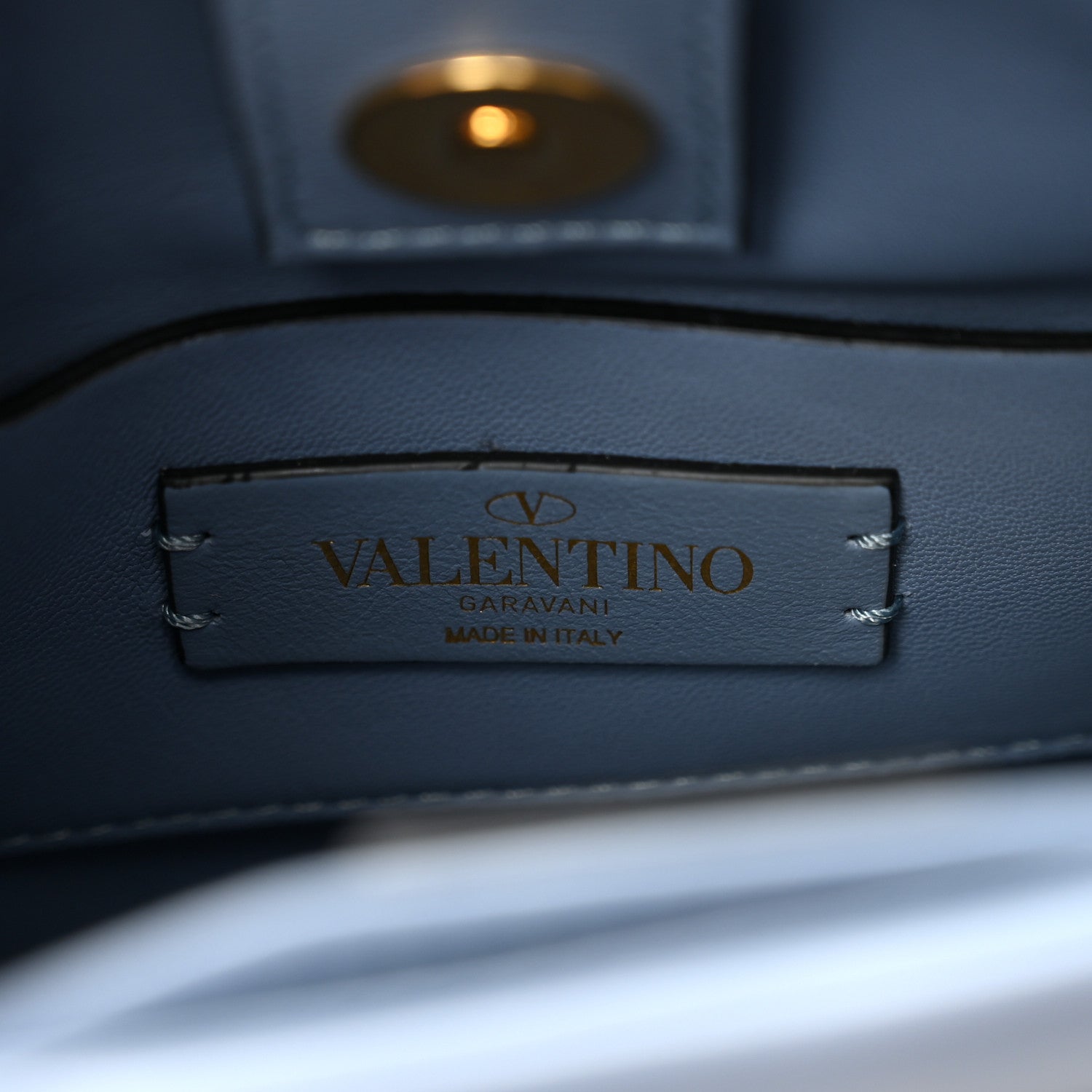 Valentino Garavani Nappa Mini Roman Stud The Handle Bag Niagara 6 of 9