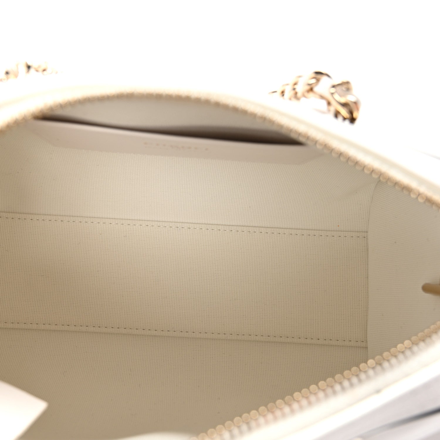Chanel Lambskin Quilted Resin CC Mini Bowling Clutch With Chain White Black 5 of 11