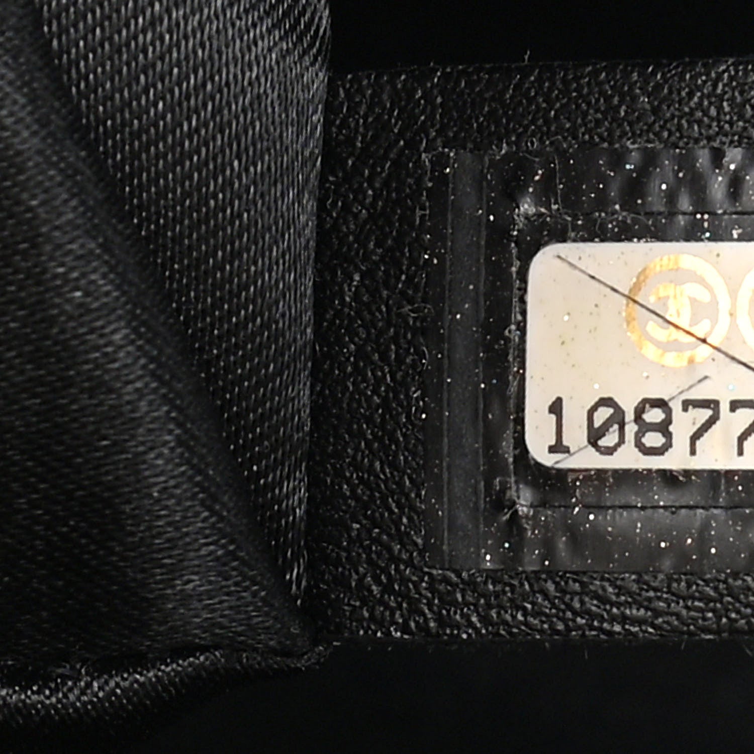 Chanel Lambskin Embroidered Frame Bag Black 7 of 13