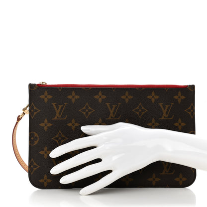 Louis Vuitton Monogram Neverfull MM GM Pochette Cherry 2 of 10