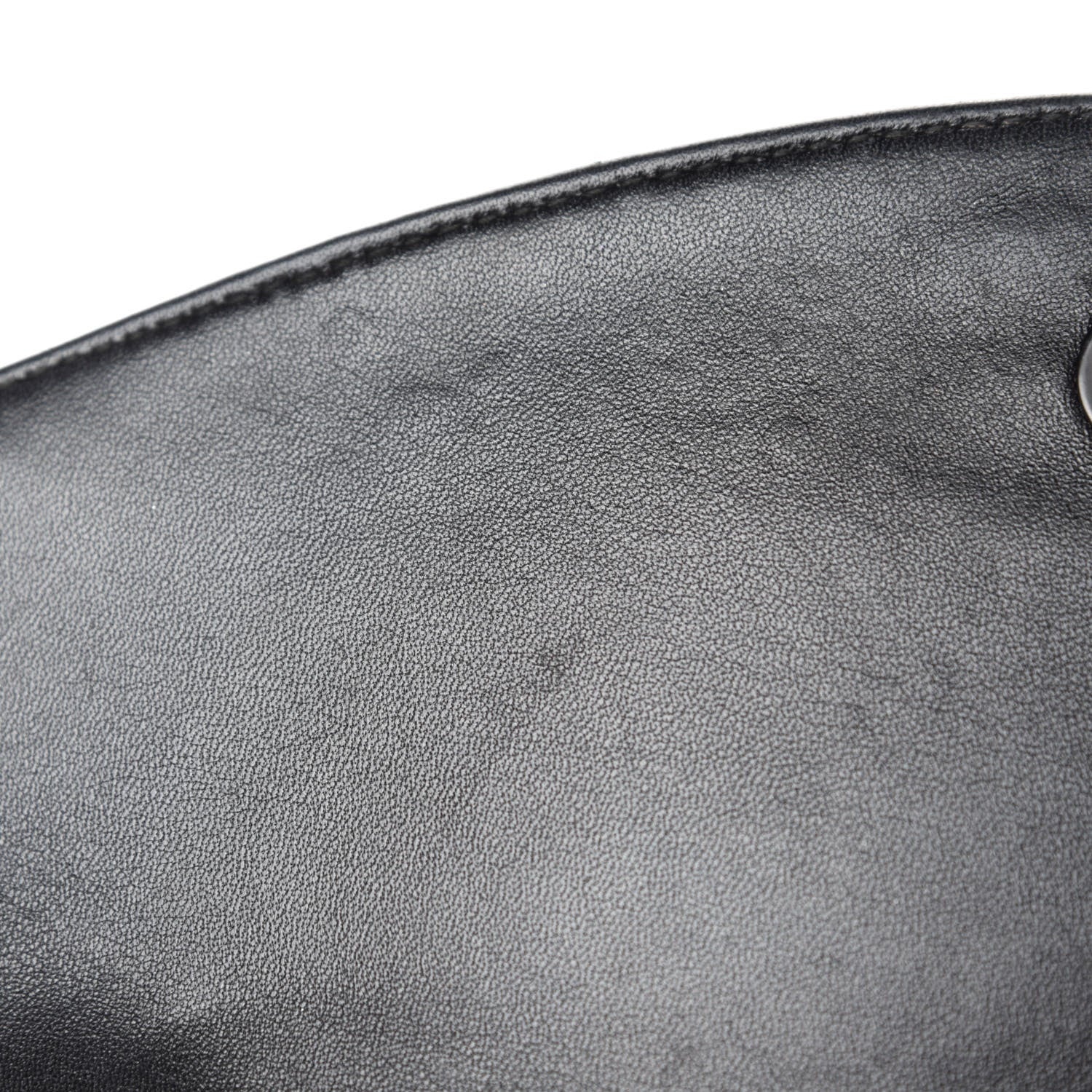 Balenciaga Shiny Goatksin Logo Embossed Monochrome M BB Round Shoulder Bag Black 9 of 11