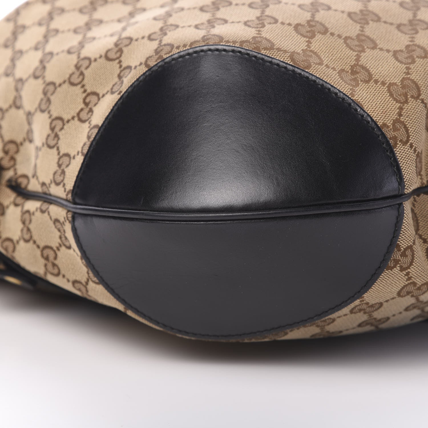 Gucci Monogram Medium Patti Stud Hobo Black 9 of 12