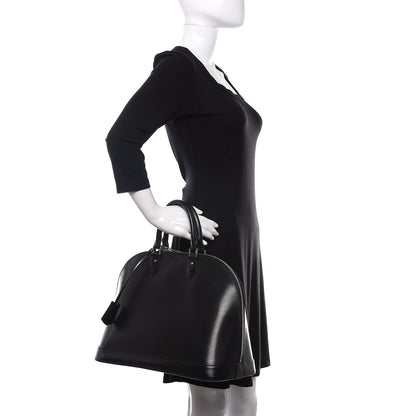 Louis Vuitton Epi Alma GM Black 2 of 9