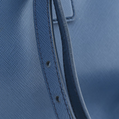 Prada Saffiano Small Galleria Double Zip Tote Cobalto 15 of 15