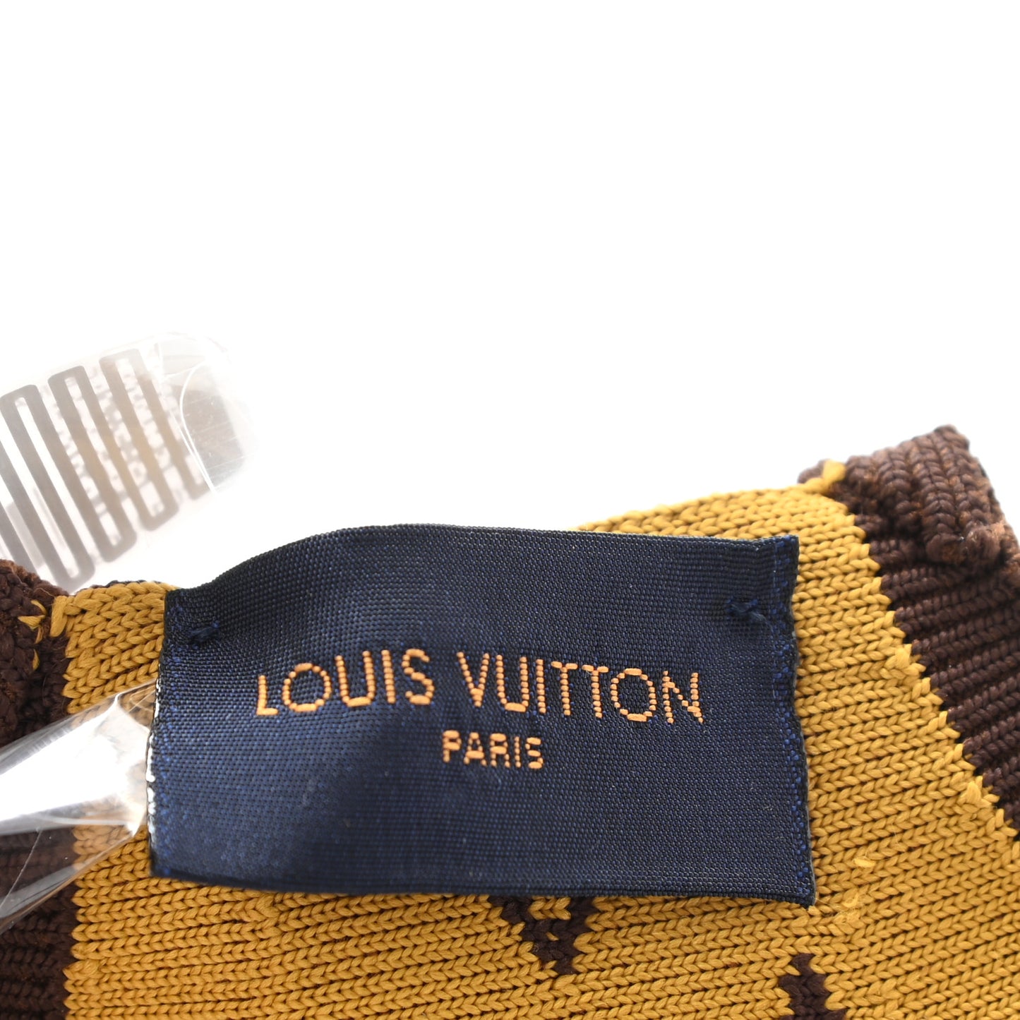 Monogram Knit Face Mask Brown