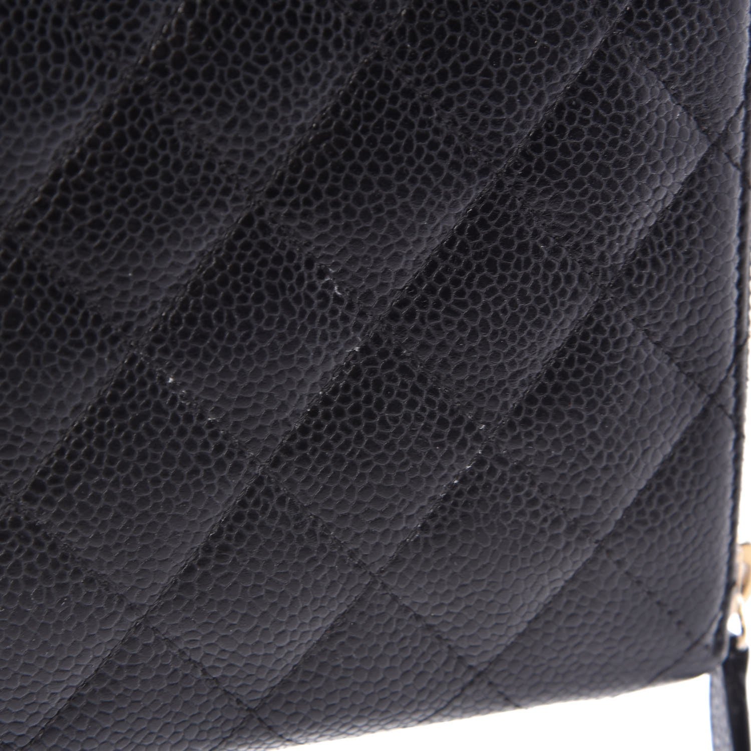 Chanel Caviar Quilted Large Zip Around Organizer Wallet Black 13 of 14