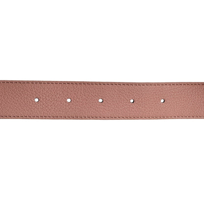 Louis Vuitton LOUIS VUITTON Calfskin Monogram 30mm LV Initiales Reversible Belt 90 36 Rose Ballerine 5 of 7