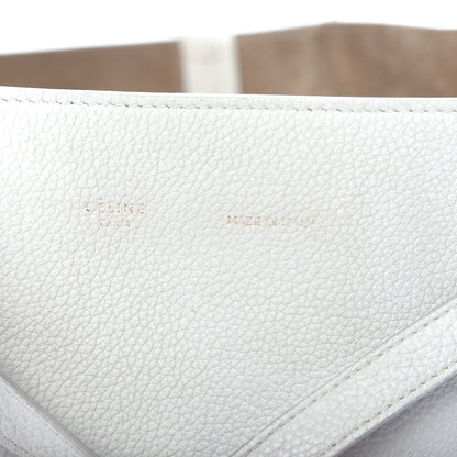 Celine Grained Calfskin Small Belt Cabas Phantom Light Grey 6 of 11