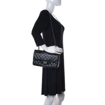 Chanel Lambskin Quilted Medium Hybrid Reissue Flap Black 2 of 14