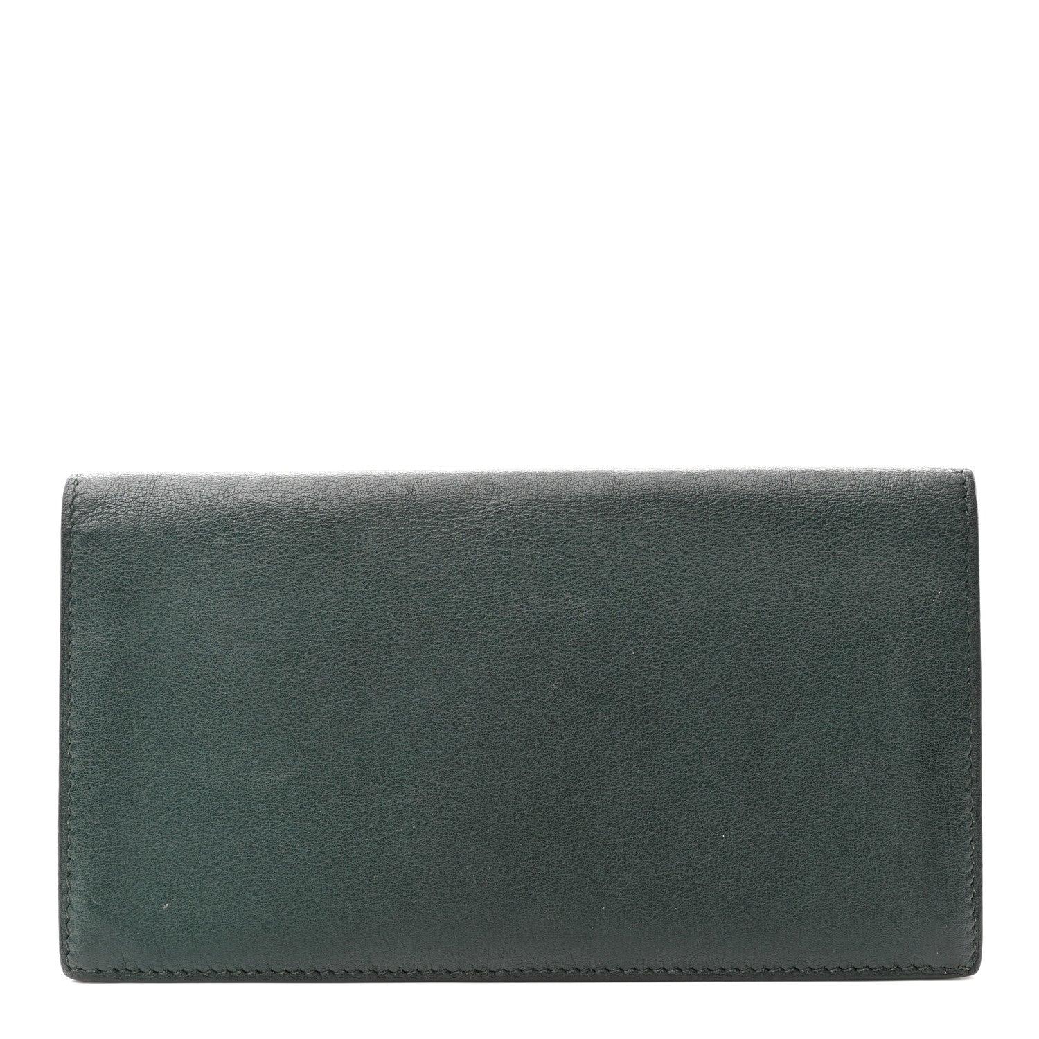 Hermes Evercolor Citizen Twill Long Wallet Vert De Gris 1 of 9
