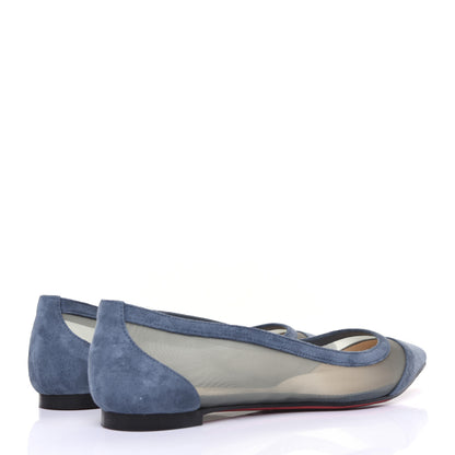 Christian Louboutin Veau Velours Rete Galativi Flats 36.5 Version Tempete 4 of 11