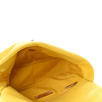 Chanel Lambskin Quilted Medium Chanel 19 Flap Yellow 5 of 10