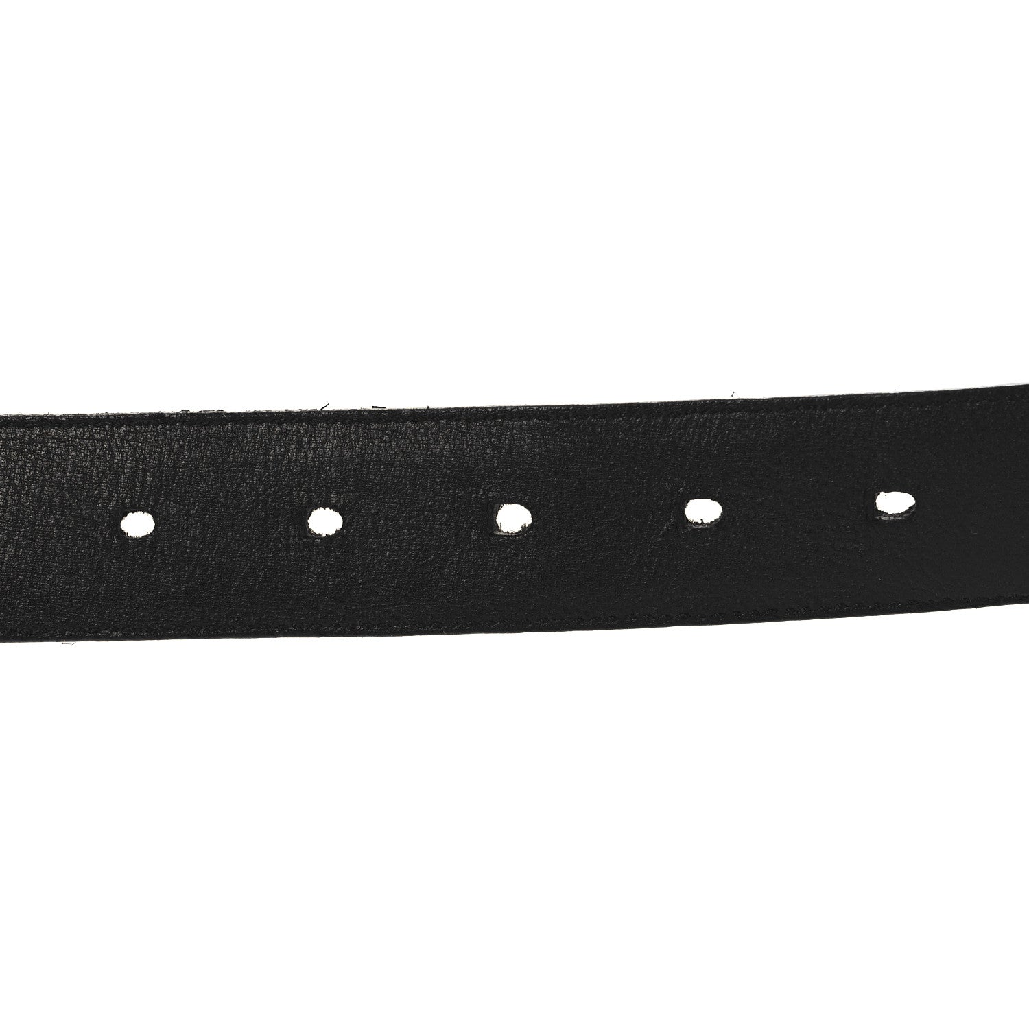 Saint Laurent Suede Monogram Cassandre Belt 75 30 Black 4 of 6