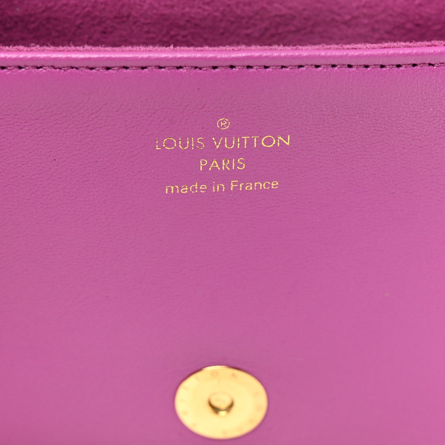 Lambskin Embossed Monogram Coussin Belt Bag Orchid