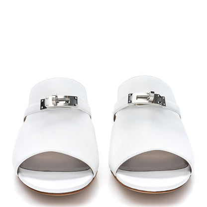 Hermes Goatskin Candy Sandals 39 White 2 of 11