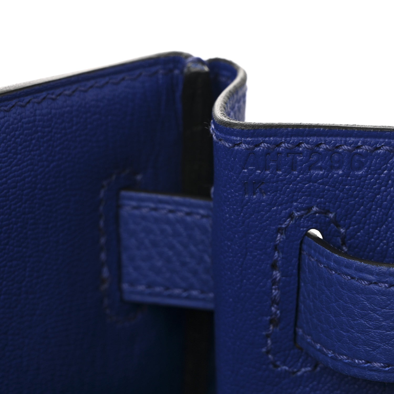 Hermes Togo Au Galop Kelly Retourne 28 Bleu Electrique Bleu Indigo Lime 7 of 10