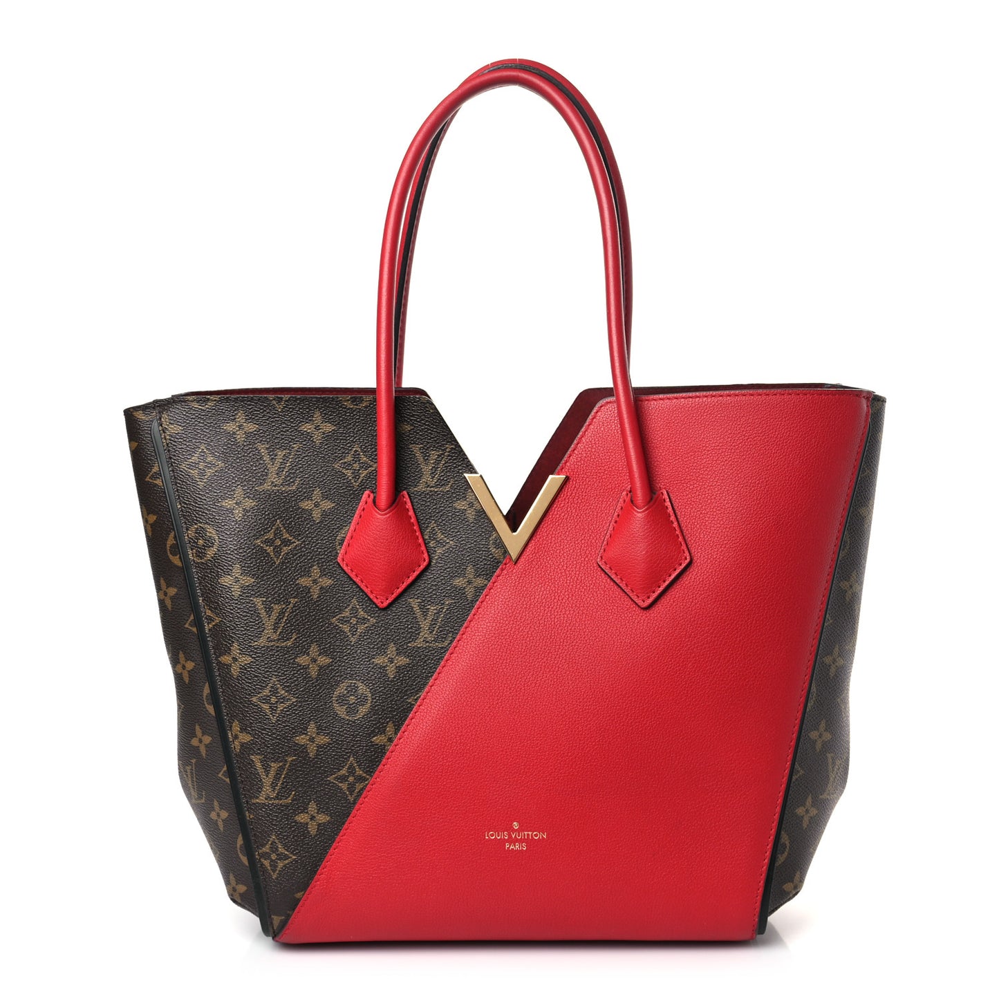 Calfskin Monogram Kimono Tote Cherry