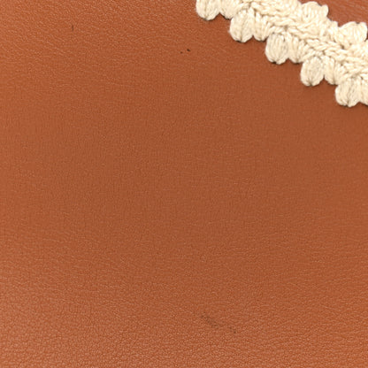 Loewe Calfskin Crochet Trim Medium Puzzle Bag Tan 11 of 11