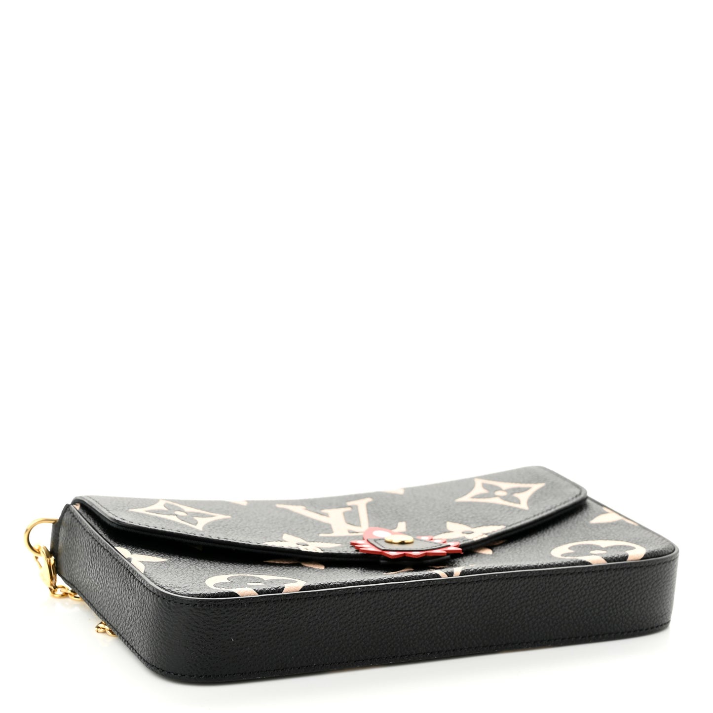 Empreinte Monogram Giant Crafty Pochette Felicie Black Crème