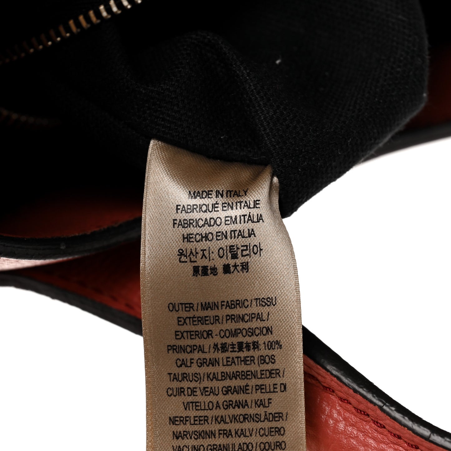 Derby Calfskin House Check Small Banner Tote Cinnamon Red