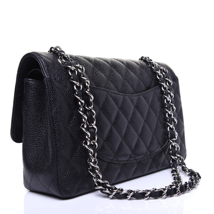 Chanel Caviar Quilted Medium Double Flap Black 3 of 14