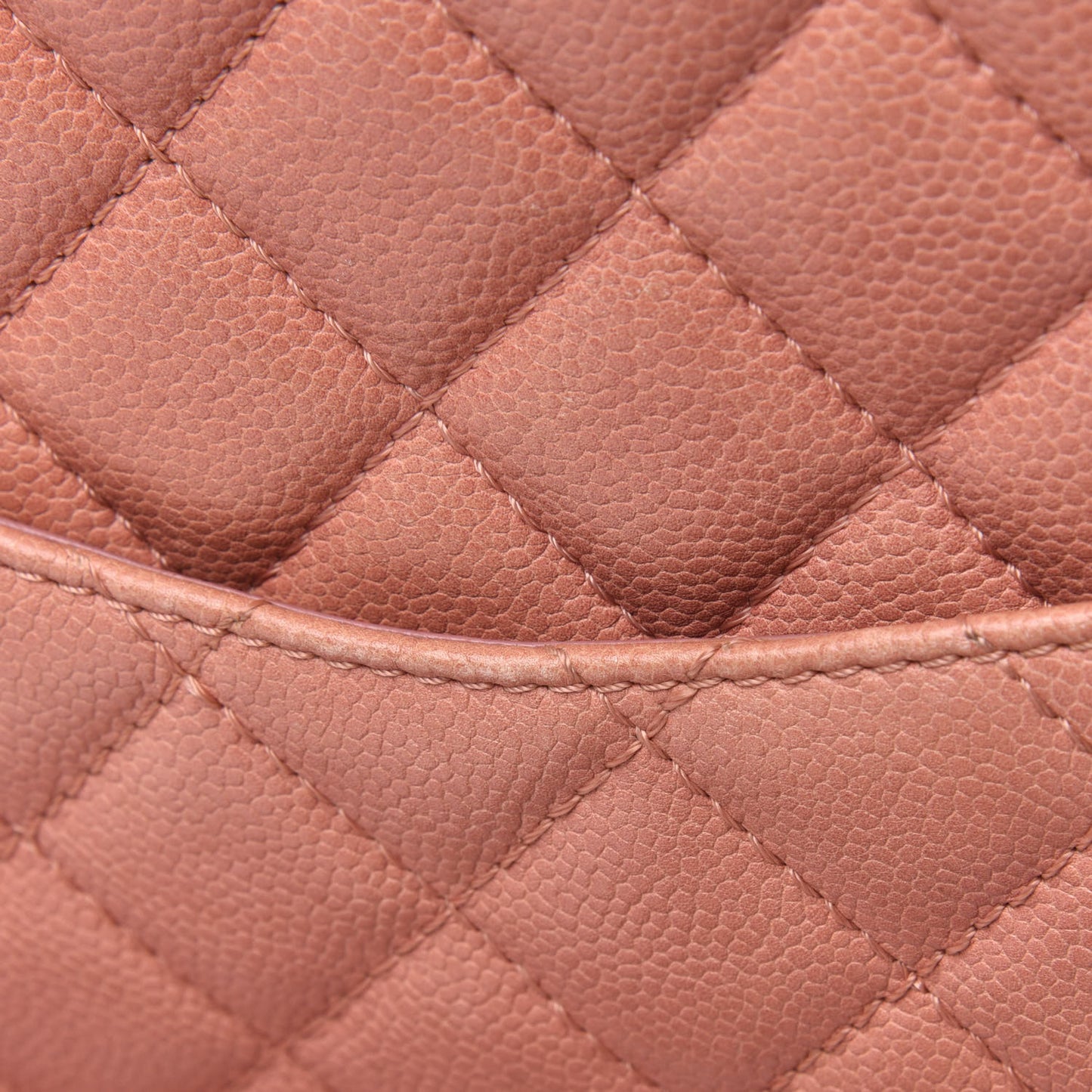 Caviar Quilted Petit Shopping Tote PST Pink