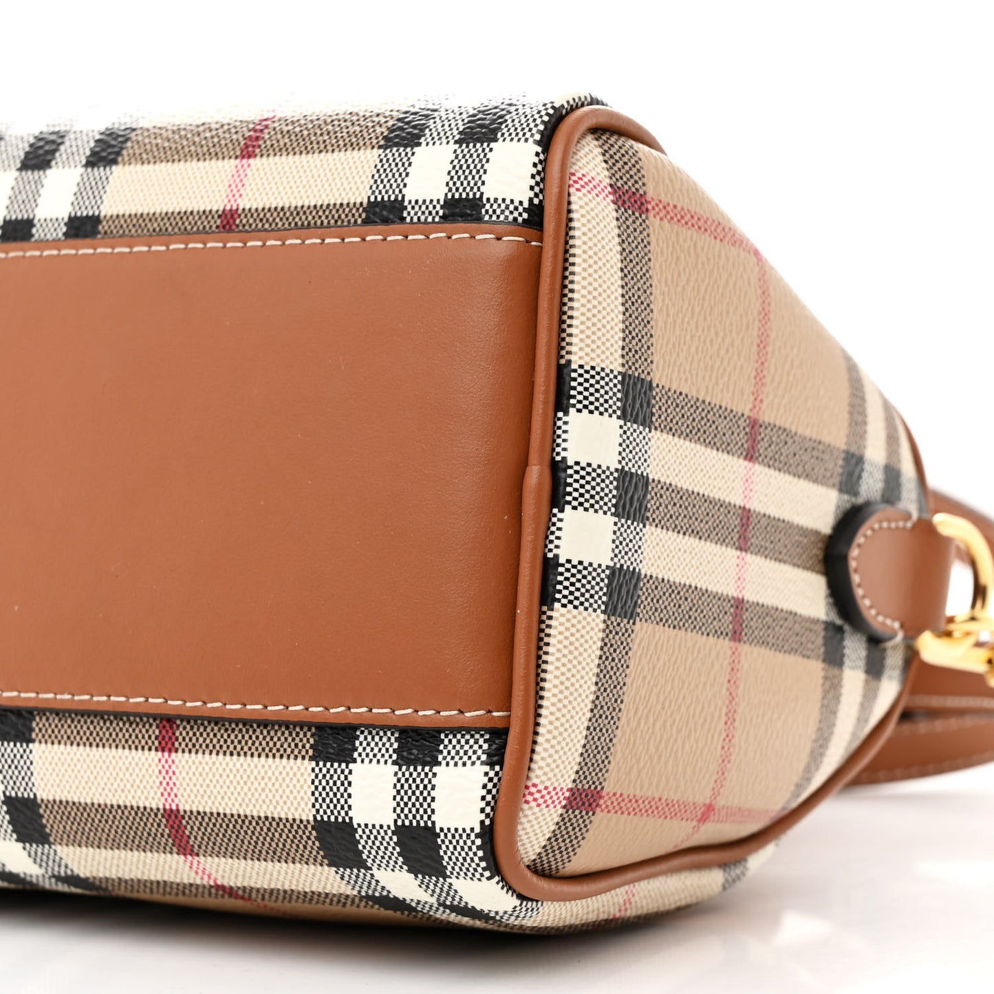 Vintage Check Mini Bowling Bag Briar Brown