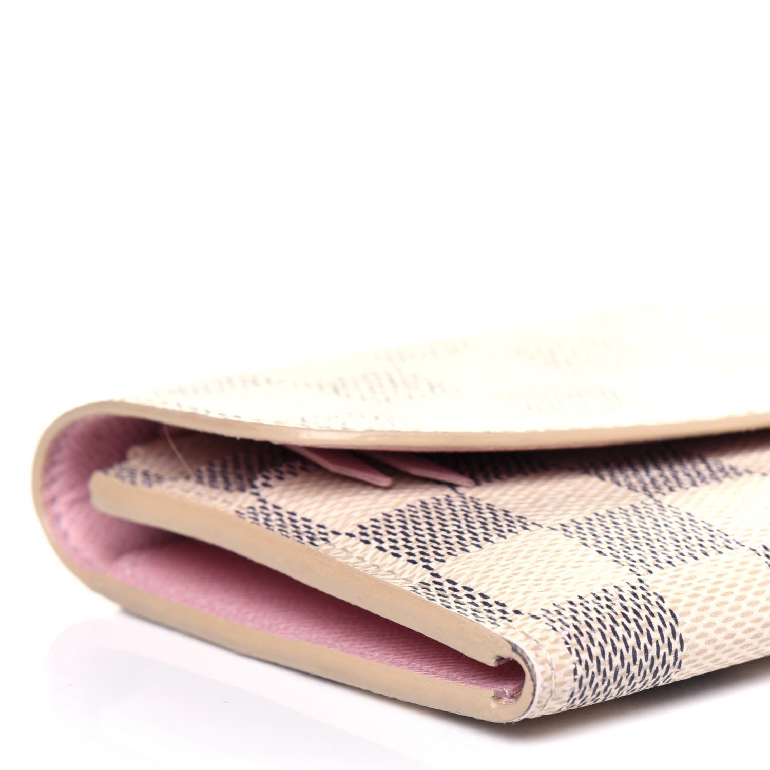 Louis Vuitton Damier Azur Emilie Wallet Rose Ballerine 10 of 14
