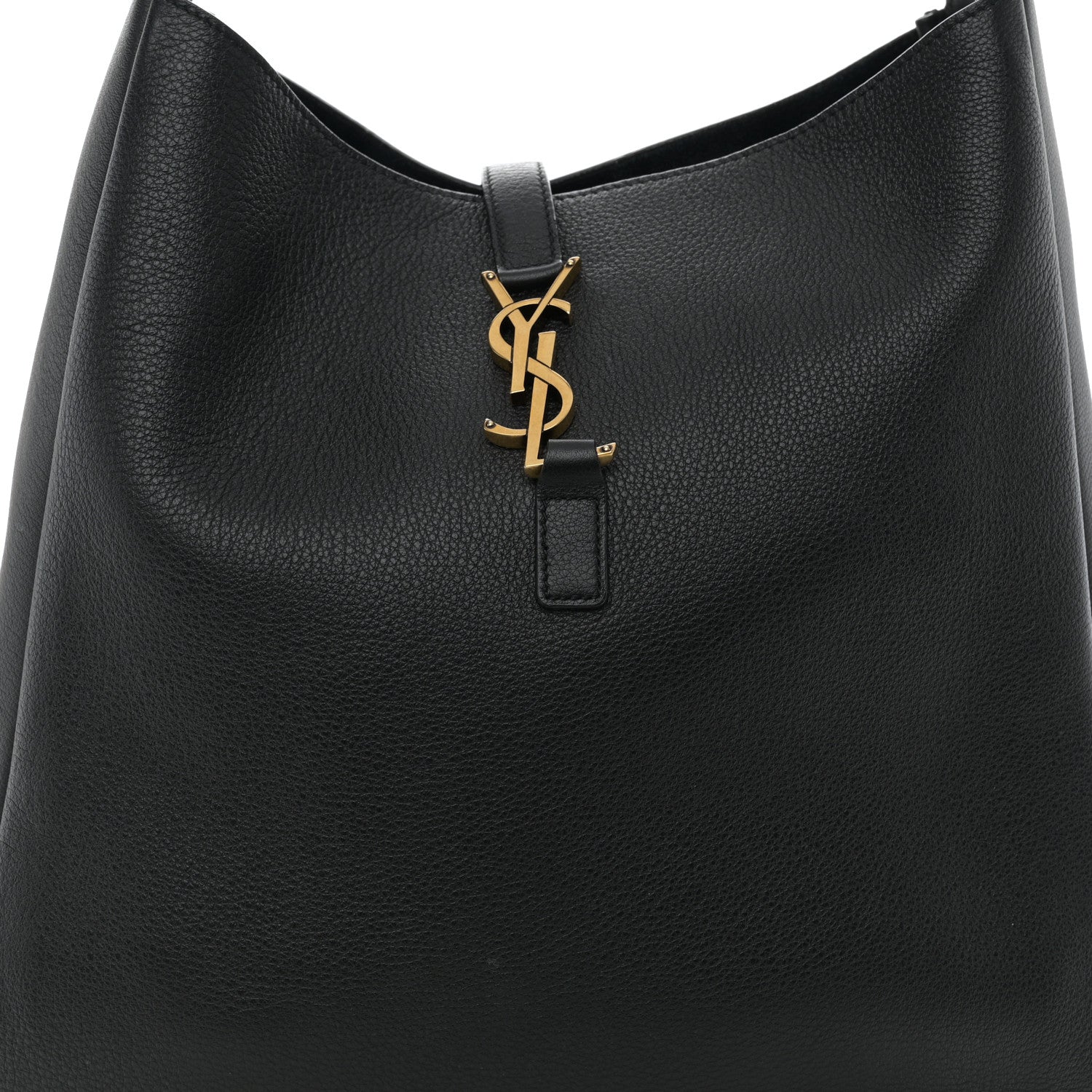 Saint Laurent Smooth Calfskin Large Le 5 A 7 Soft Hobo Black 8 of 12
