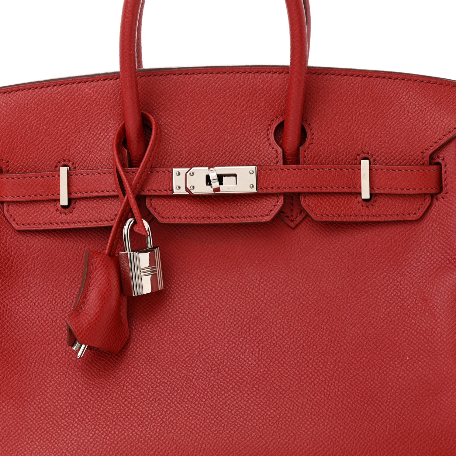 Hermes Epsom Birkin 25 Rouge Garance 8 of 17
