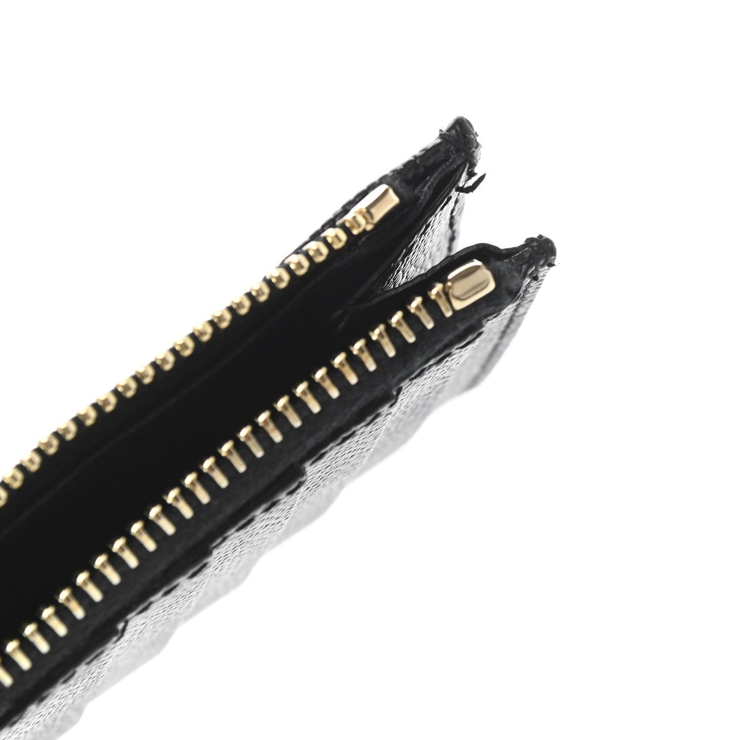 Monogram Grain de Poudre 5 Fragments Zip Pouch Card Holder Black