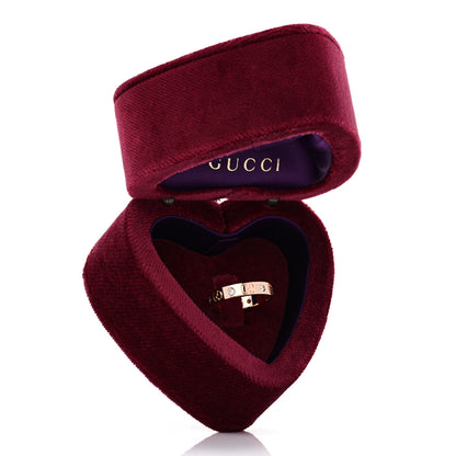 Gucci 18K Rose Gold Diamond Icon Band Ring 54 6.75 7 of 7