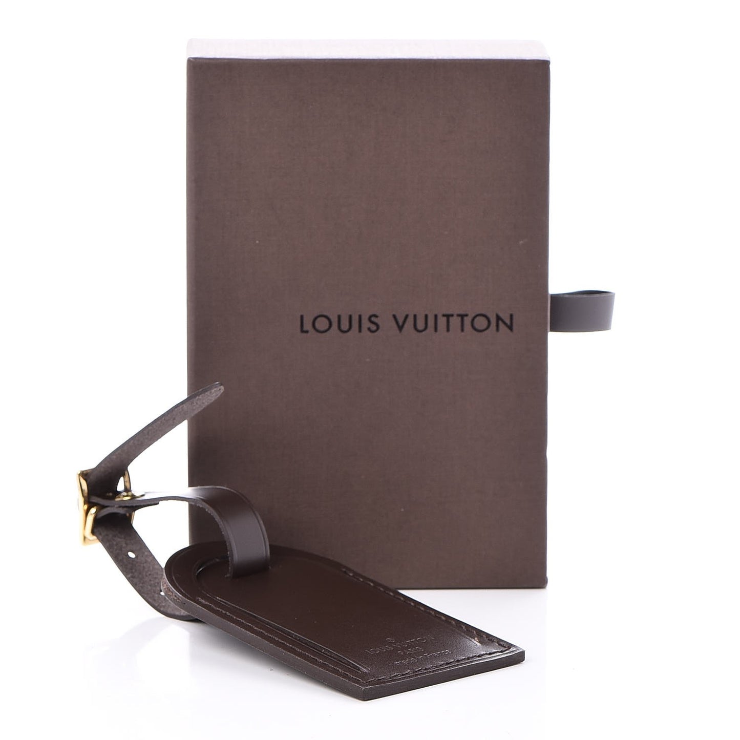 Calfskin Luggage Tag Ebene