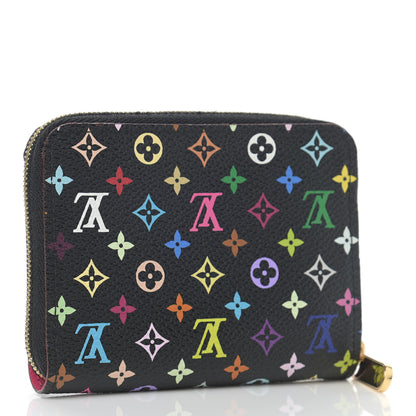 Louis Vuitton Monogram Multicolor Zippy Coin Purse Black Grenade 3 of 8