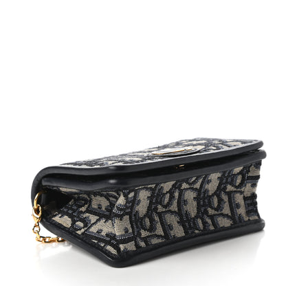 Christian Dior Oblique Nano 30 Montaigne Pouch Blue 4 of 11