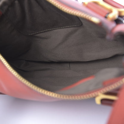 Chloe Calfskin Medium Marcie Satchel Terracotta Red 5 of 9