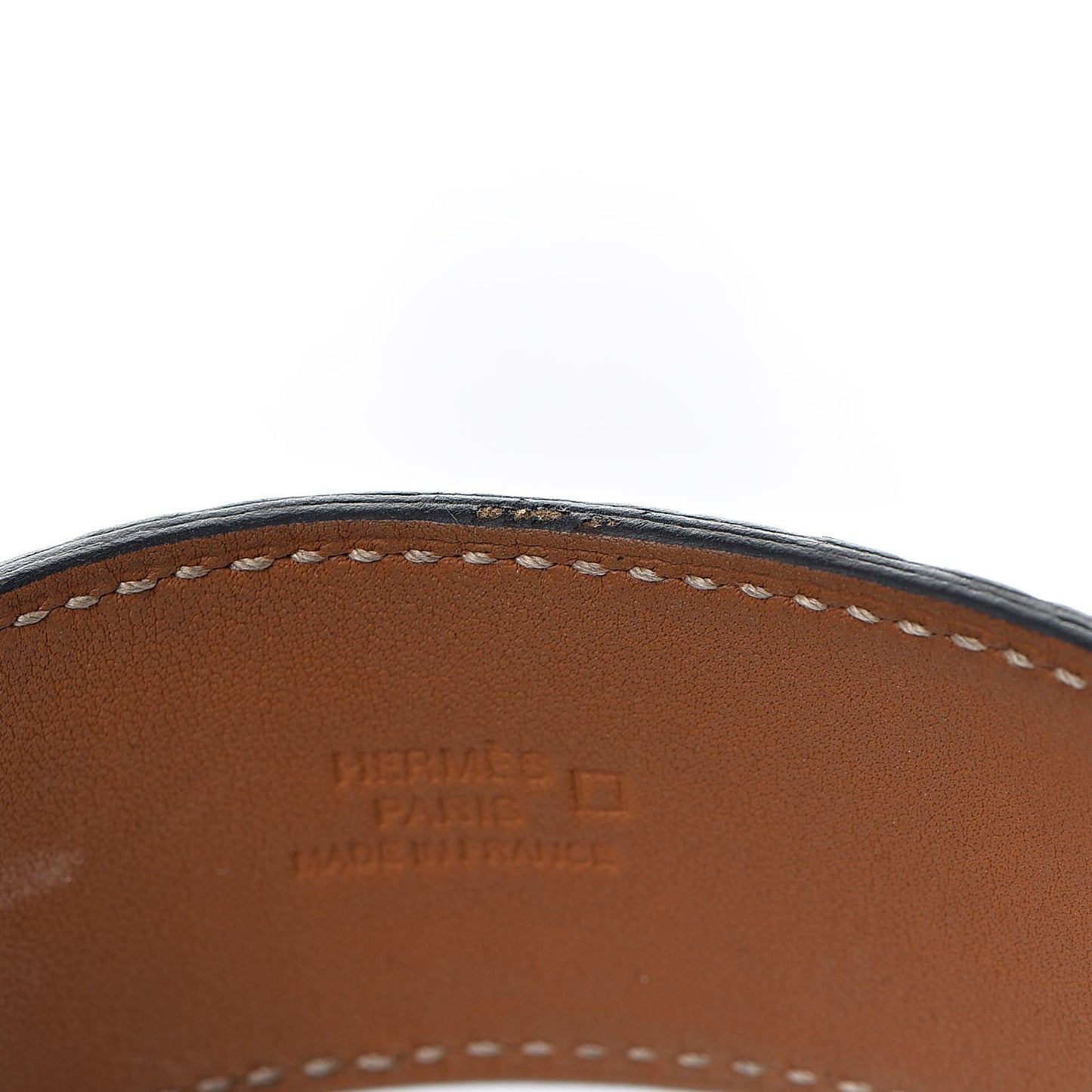 Matte Alligator Kelly Dog Cuff Black