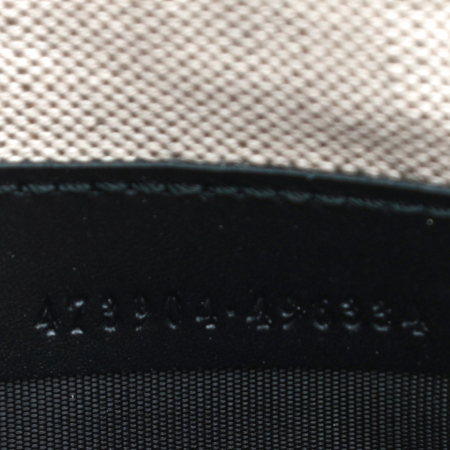 GG Supreme Monogram Blind For Love Wristlet Pouch Black